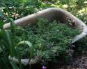 Old Clawfoot tub filled with flowers